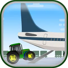 Transporte de trator plano 3D