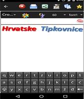 croatian keyboard Affiche