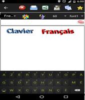 french keyboard Affiche