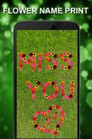 Draw Flowers Names shapes art постер
