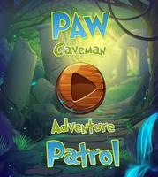 Rayder Caveman PAW The Patrol: Jungle Run Affiche