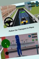 Police Car Transport in Plane poster