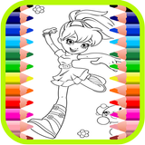 Polly coloring book icon