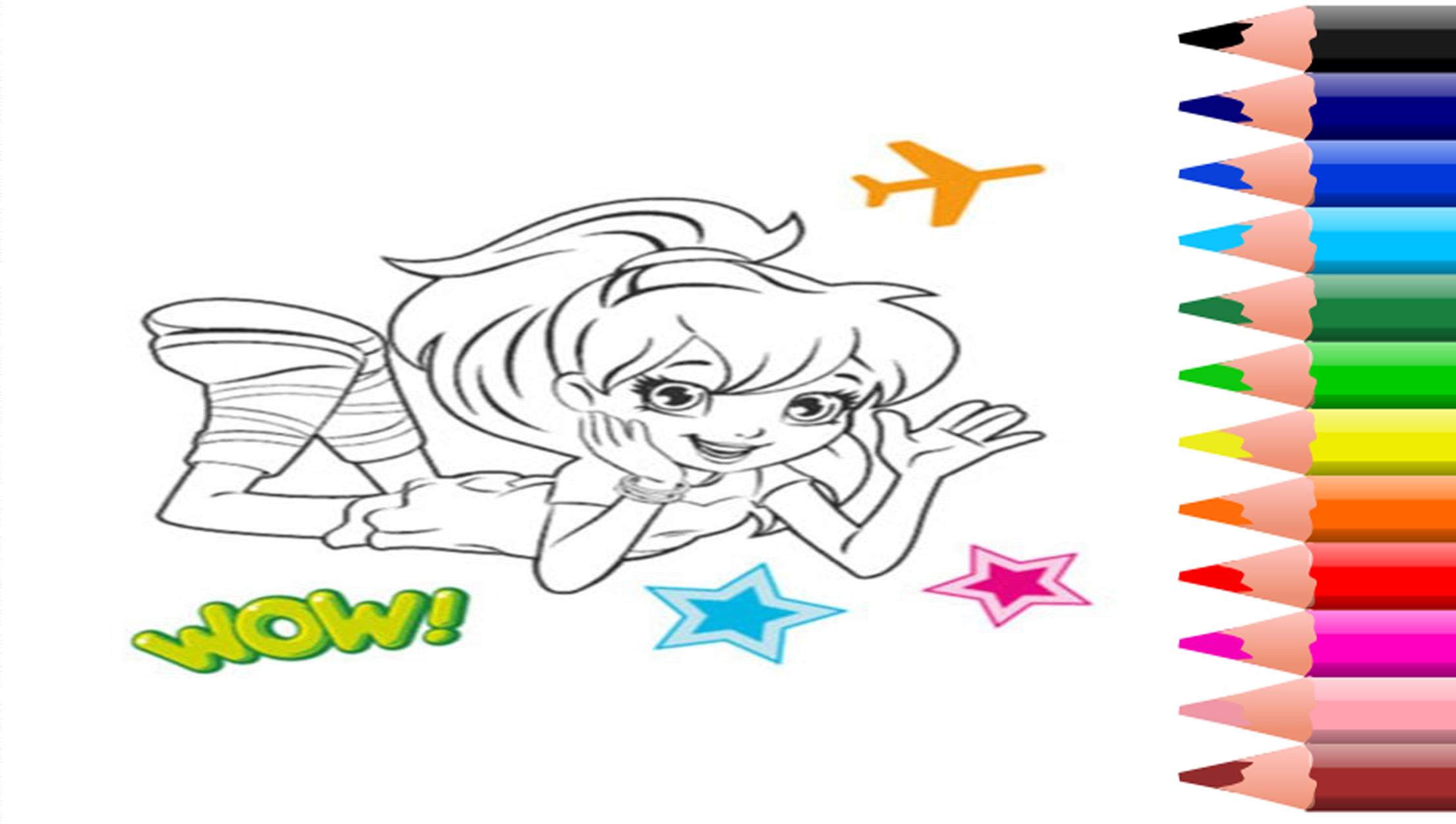 Libro Para Colorear Polly Para Ninas For Android Apk Download - dibujos roblox para colorear nina