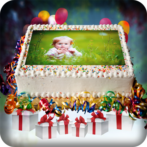 Name Photo on Birthday Cake