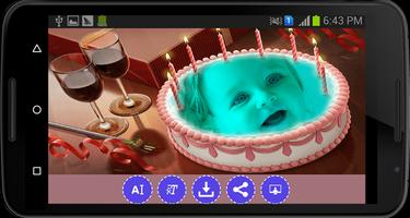 Name Photo on Birthday Cake capture d'écran 2