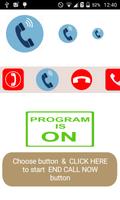 END CALL NOW  button পোস্টার