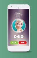 Elsa Fake Call - Kids Phone capture d'écran 1