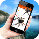 Spider in Phone Funny Joke آئیکن