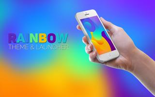 Rainbow Theme and Launcher poster