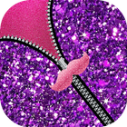 Glitter Girly Zipper Screen simgesi