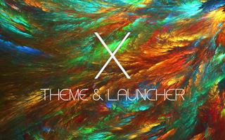 X Theme and Launcher الملصق