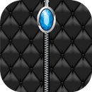Leather Black Zipper Screen APK