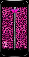 Pink Girly Leopard Screen Affiche