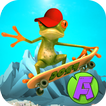 Funny Frog in Amazing City