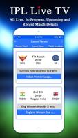 Cricket Live IPL TV 2018 : Live Score & Schedule capture d'écran 2