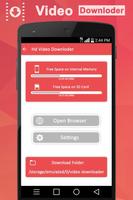 برنامه‌نما HD Video Downloader عکس از صفحه