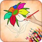 Draw Flowers : Paint Art icône