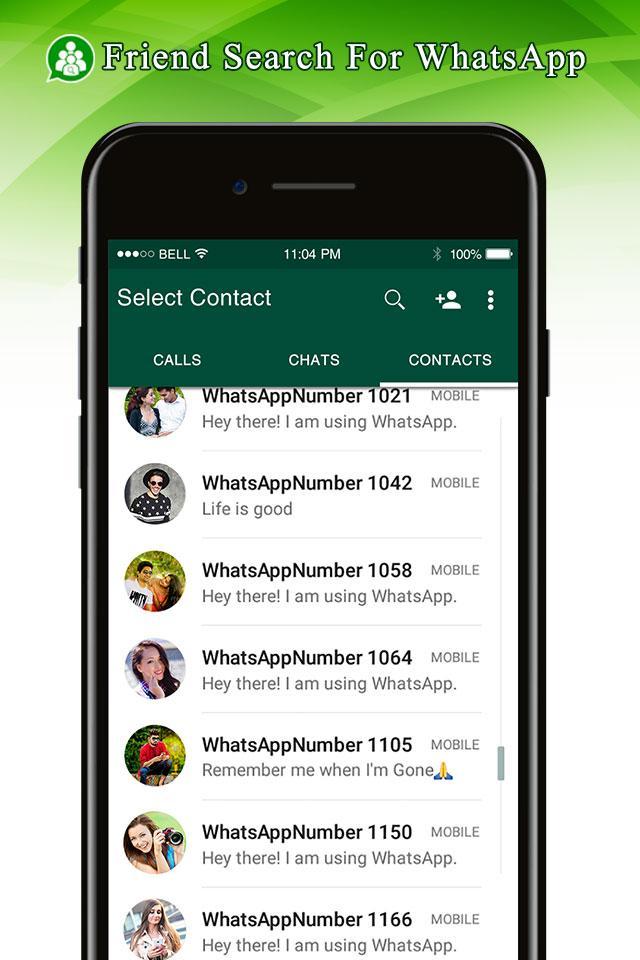 Friend Search for WhatsApp Number captura de pantalla 2.