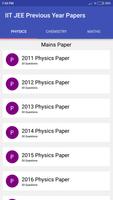 IIT JEE Previous Year Papers Poster