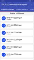 SSC CGL Previous Year Papers Poster