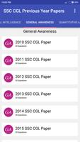 SSC CGL Previous Year Papers captura de pantalla 1