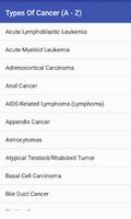 Types of Cancer (A - Z) poster