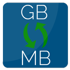 Convert GB to MB | Megabyte to Gigabyte conversion-icoon