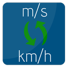 m/s to km/h | kilometers/hour to meters/second ไอคอน