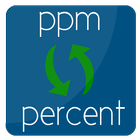آیکون‌ convert ppm to percent | % to ppm conversion