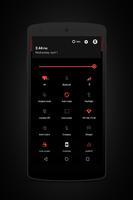Prime Red Black - Layers Theme captura de pantalla 1