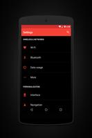 Prime Red Black - Layers Theme captura de pantalla 2