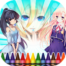 100 Princesa Anime Para Pintar APK