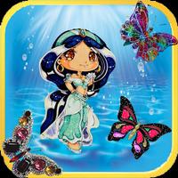 Princess Jasy Dress Up Game Affiche