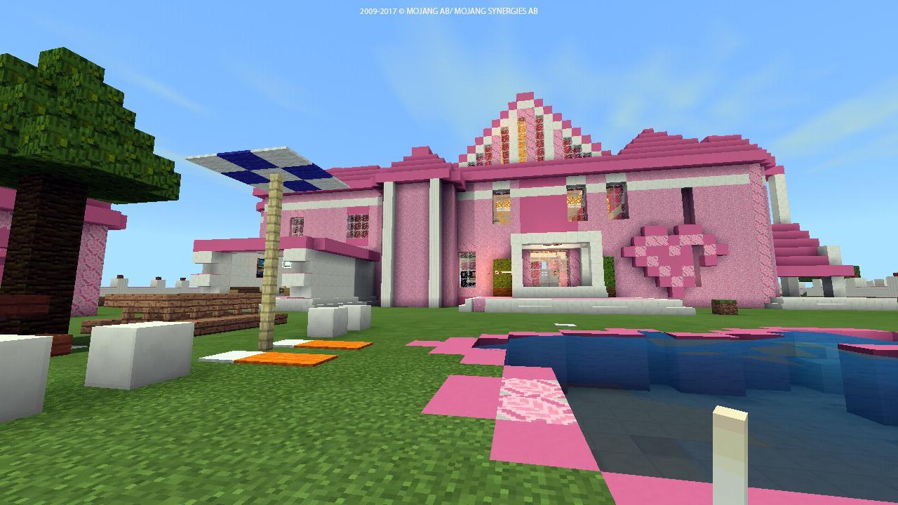 Download do APK de 2018 Casa rosa para mapa princesa para MCPE