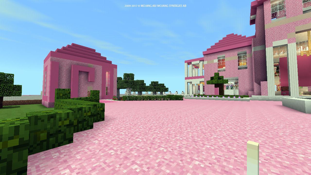 Mapa da casa da princesa rosa 2018 para MCPE versão móvel andróide