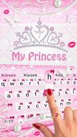 Princess Pink Diamond Keyboard Theme Affiche