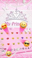 Princess Pink Diamond Keyboard Theme capture d'écran 1