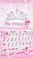 Princess Pink Diamond Keyboard Theme capture d'écran 2