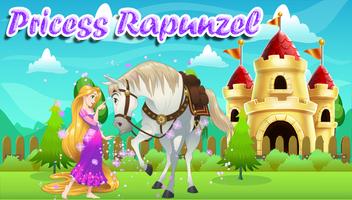 Princess Rapunzel with Horse poster
