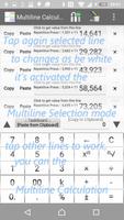 Multiline Calculator intuitive capture d'écran 1