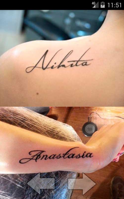 Татуировка имя Никита на руке