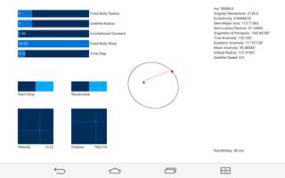 Kepler Orbit Simulator 2D screenshot 1