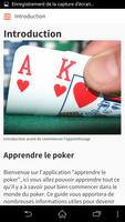 برنامه‌نما Apprendre le poker عکس از صفحه