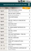 Guia Fires Comarques de Lleida capture d'écran 1