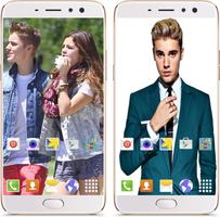 Justin and Selena Wallpapers Affiche