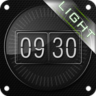 Glass clock. widget. LIGHT. Zeichen