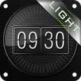 Glass clock. widget. LIGHT. icône