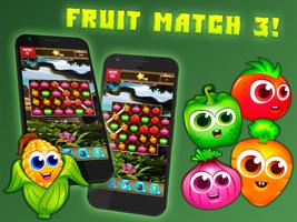 Fruit Splash Match 3: 3 In a Row Affiche