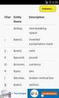 HTML Entities Quick Reference screenshot 1